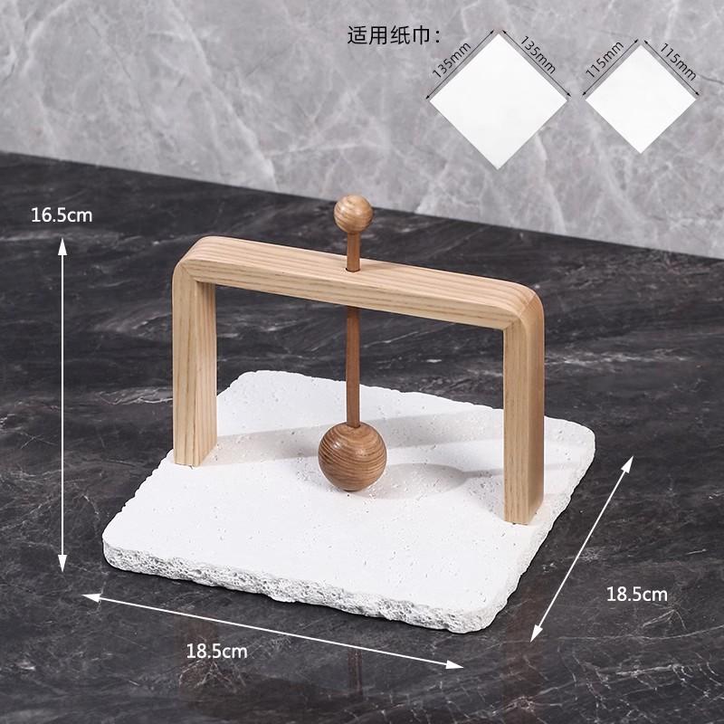 Huangdongshi Walnut Tissue Holder, Napkin Holder, Kitchen Upright Square Tissue Holder, Restaurant Desktop Tissue Storage Box