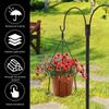 Double Shepherd Hooks Adjustable Outdoor Plant Hanger Hook Inserting Garden Decor Lawn Lanterns Bird Feeders Hook