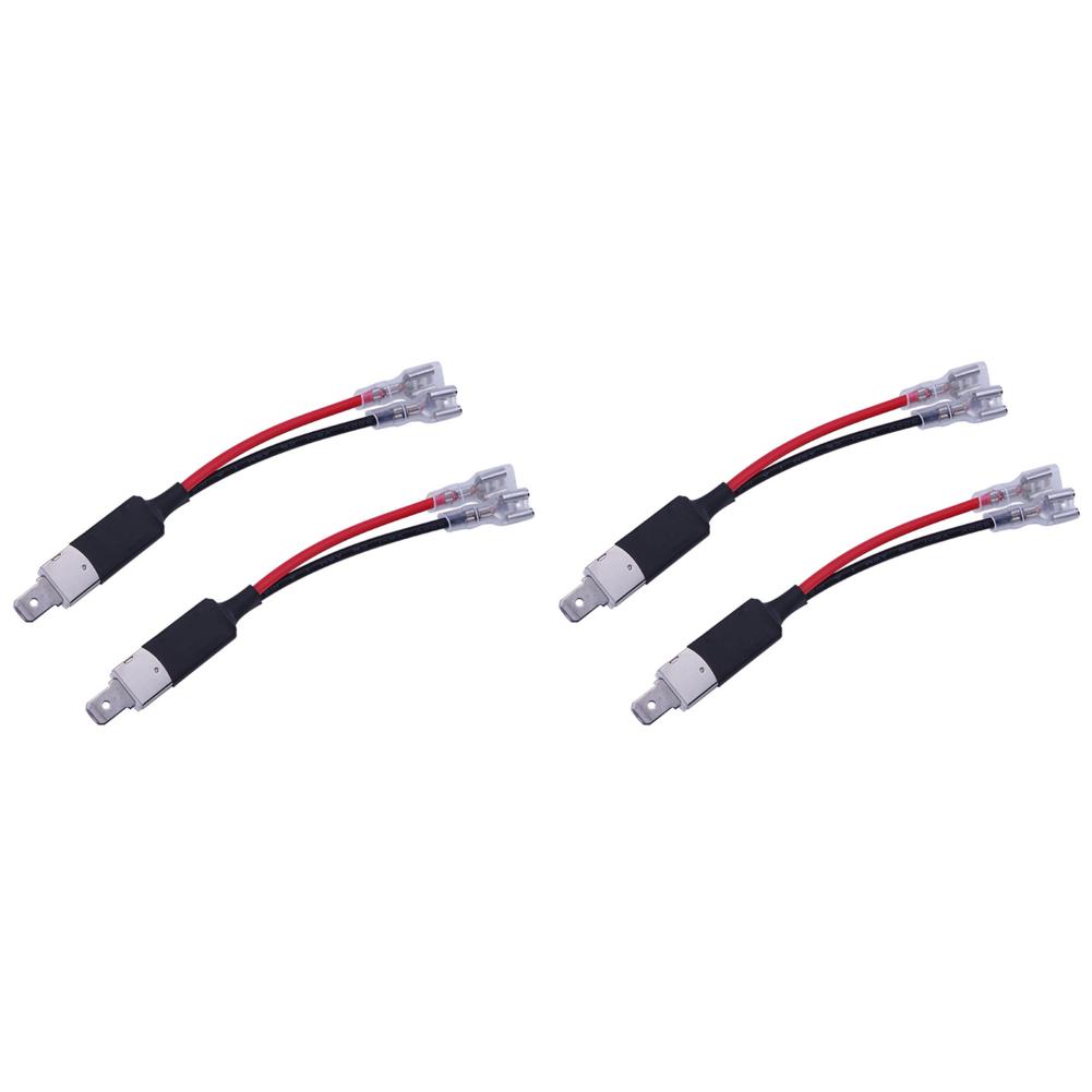 6-2Pcs H1 LED Replacement Bulb Single Converter Wiring Connector Cable Conversion Lines Holder Adapter Wiring Headlight Parts