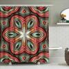Decorative Bathroom Shower Curtain with Colorful Geometric Patterns for Home Decoration Showercurtain