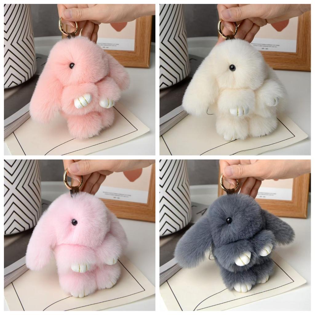 @@@ LATEST HOT Keychain Playthings Faux Angora Rabbit Plush Rabbit Pendant Dead Rabbit Keychain Pouch Hanging Ornament Various