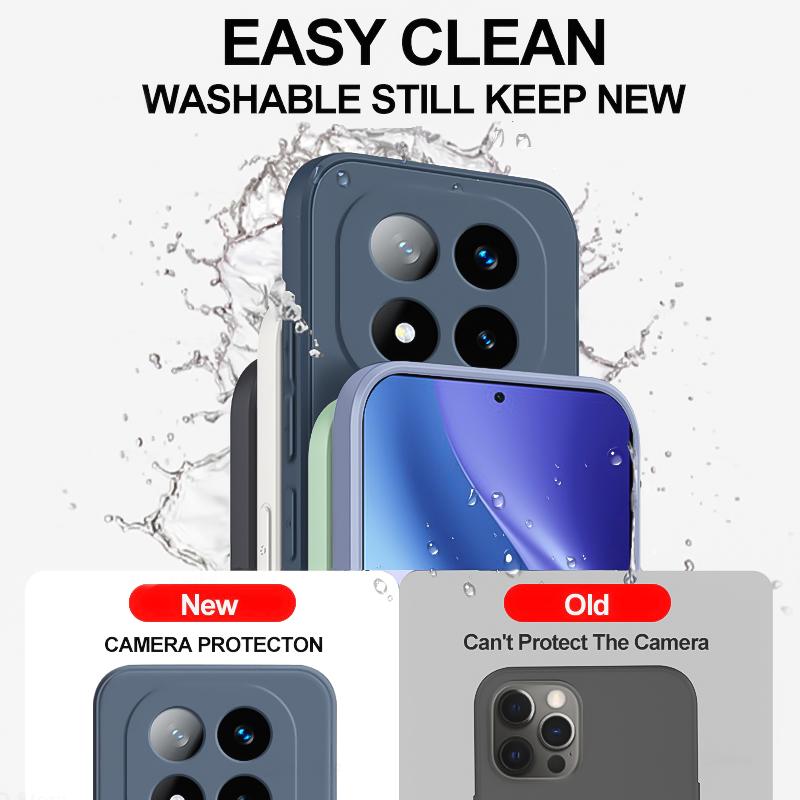 Liquid Silicone Soft Case For Xiaomi Redmi Note 14 13 12 11 10 Pro Plus Redmi Note 12S 11S 10S Shockproof Protection Phone Cover