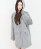 ILLIGO Cozy Hoodie Button Coat Grey