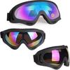 Motorcycle Goggles 2 Pack, Dirt Bike ATV Goggles Motocross Riding Racing Eyewear Off-Road MX Bike & Ski Goggles UV400 Anti-Fog Impact-Resistant