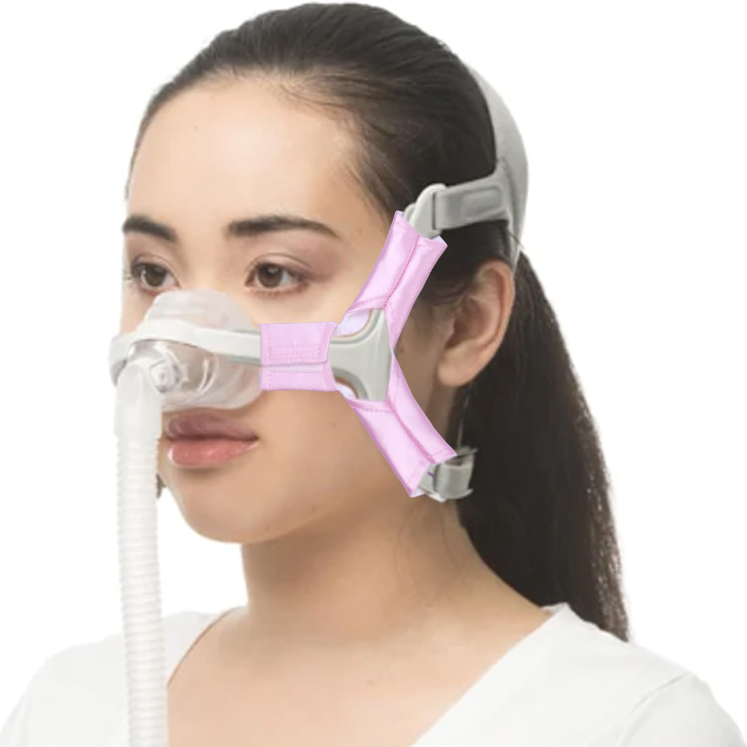 4 Pack Satin CPAP Strap Covers Silky CPAP Headgear Pads for Resmed AirFit N20 or Respironics Wisp Nasal CPAP Mask CPAP Y Strap Cover Reduce Red Marks