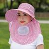 Women'S Summer Hat Cover Front Breathable And Uv Resistant Cycling Sun Hat