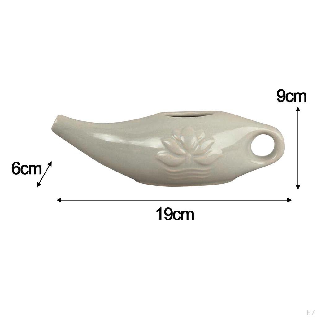 Ceramic Neti Pot Nasal Cleansing Nose Wash Irrigator for Rinsing