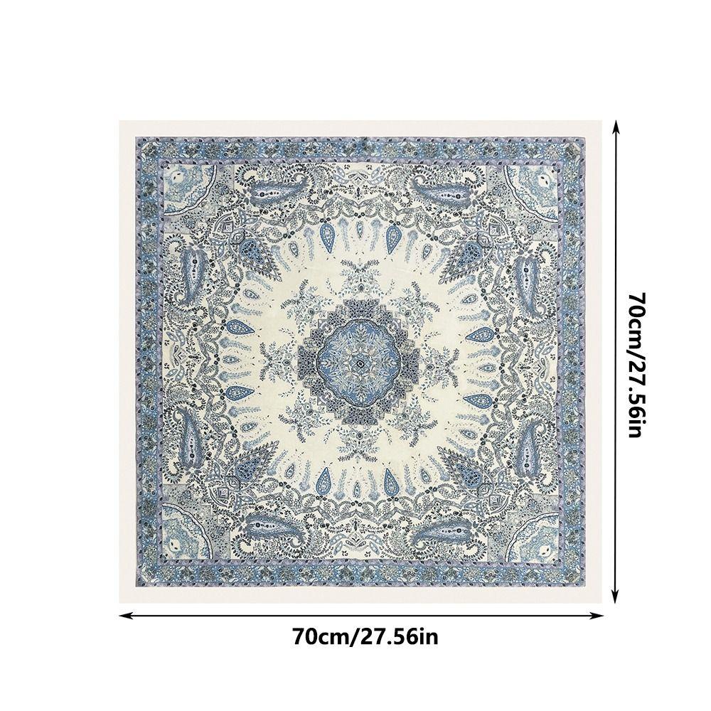 Luxury Square Silk Scarf Printing Design Silk Material Silk Scarves Soft Texture Breathable Women Hairband For Women and Girls