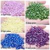 9mm Flat-back Half-round Pearl Beads - 100 Pcs for DIY Phone Case Decoration