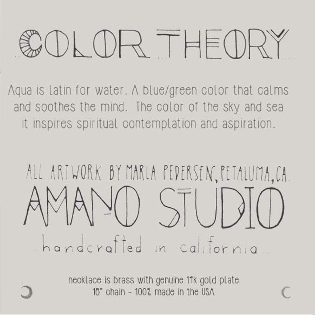 Amano Studio Farbtheorie - Aqua Halskette Schmuck Farbe Aqua Geschenk