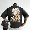 2026 ONE PIECE Mens Summer Cotton Tshirt New Gear 5 Luffy Anime Printed Street Trendy Loose Casual Y2K Parent Child Top