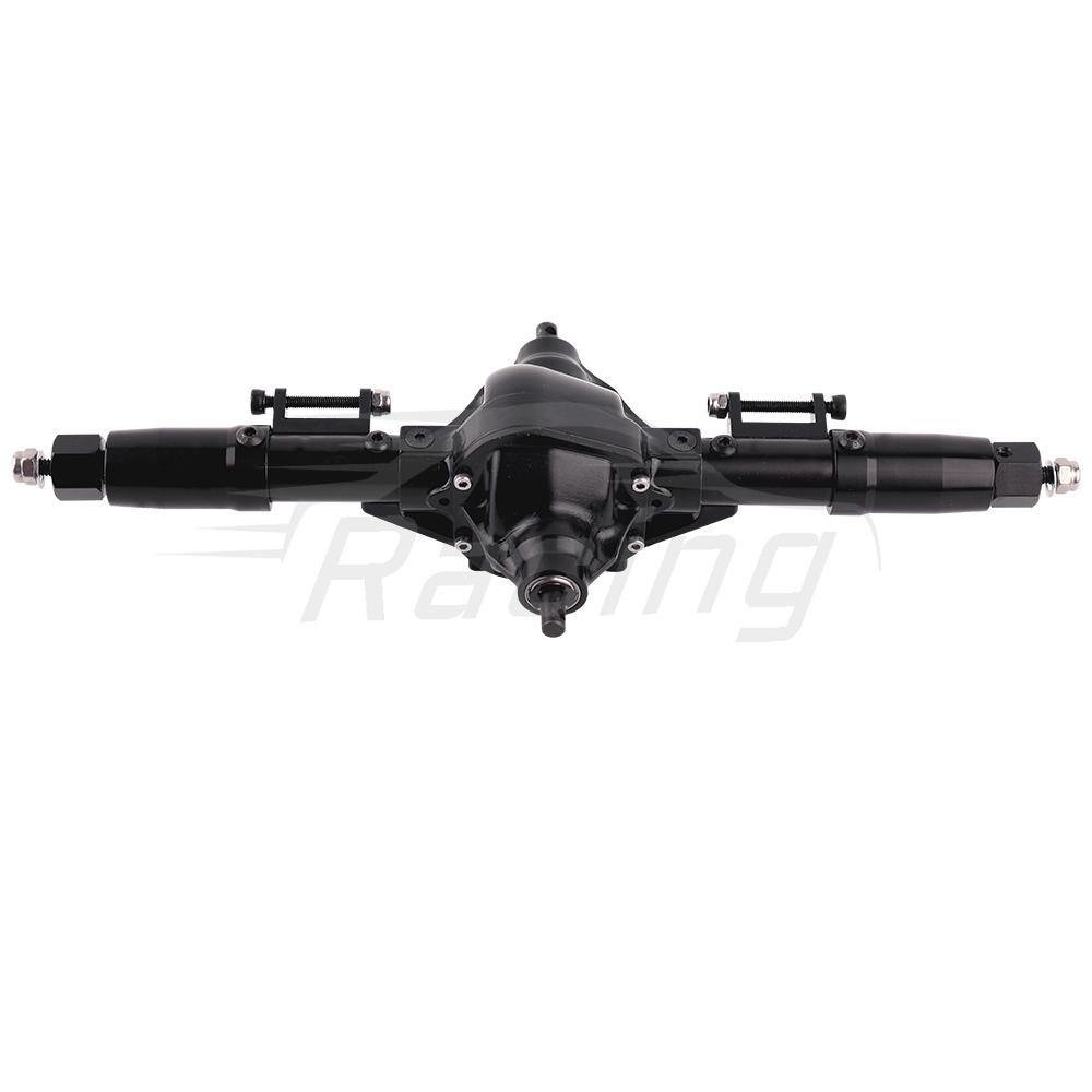 Metal Alloy Front Middle Rear Straight Axle with Servo Base for 1/10 RC Rock Crawler Car Axial SCX10 RC 4WD D90 Upgrade Parts