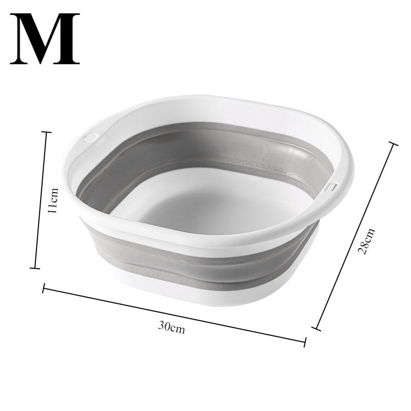 1pc Foldable Washbasin Laundry Buckets - Space-Saving Plastic Storage Containers for Dishes, Laundry, RV & Outdoor Travel