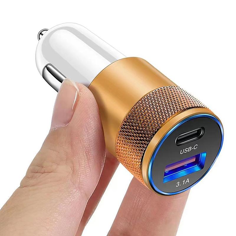 66W Usb Car Charger Type C Fast Charging Phone Adapter For Huawei Pd Phone Charger Car Adapter Socket Cigarette Lighter