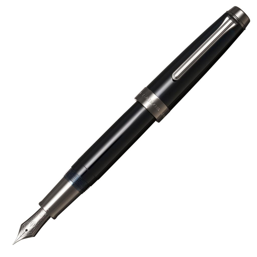 SAILOR Professional Gear Anchor Black Trim Fountain Pen 21K Nib Clear Dawn Blue Medium Nib Japan 11-5082-440