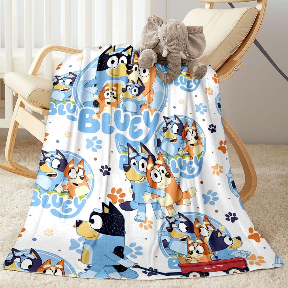 Bluey Bingo's Beach Day Blanket Soft Warm Cozy Great for Sofa Seaside Couch Four Seasons Multipurpose Playful Design