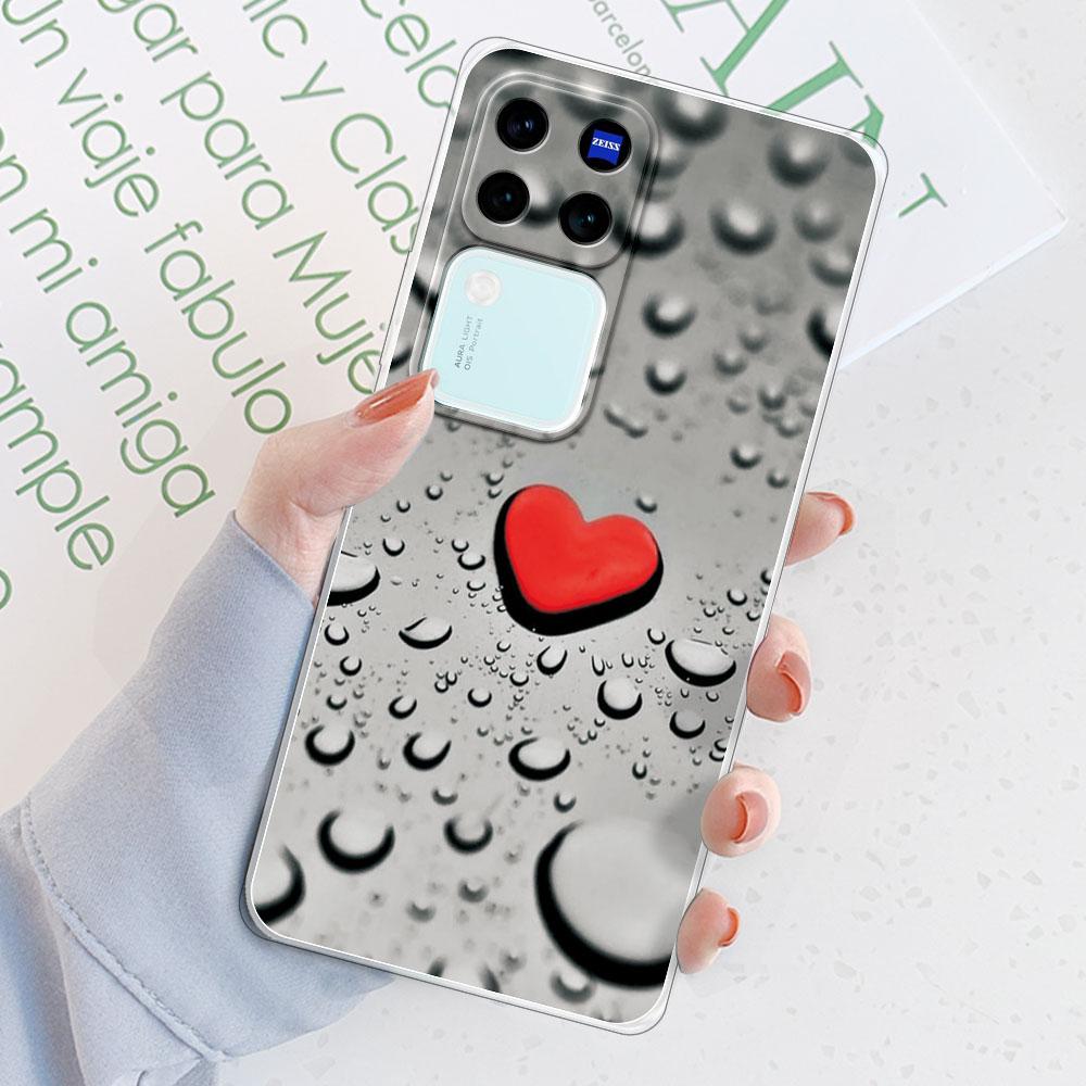 Für Vivo V30 Pro 5G Hülle Rückseite Für Vivo V29 Pro Funda Stoßfeste Klare Weiche Silikon Handyhülle für Vivo V30 V29E TPU Coque