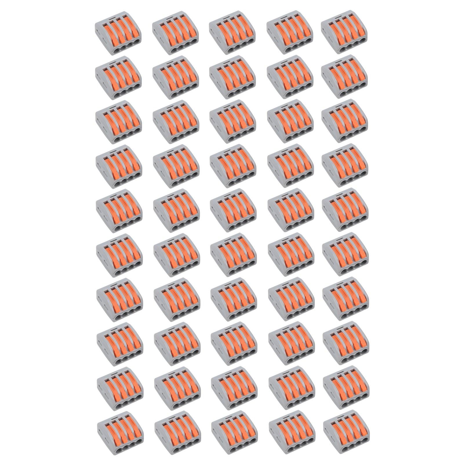 

50 шт. Натискний Провідний З єднувач Міні Швидкий Компактний З єднувальний Клемник Паралельний PCT214