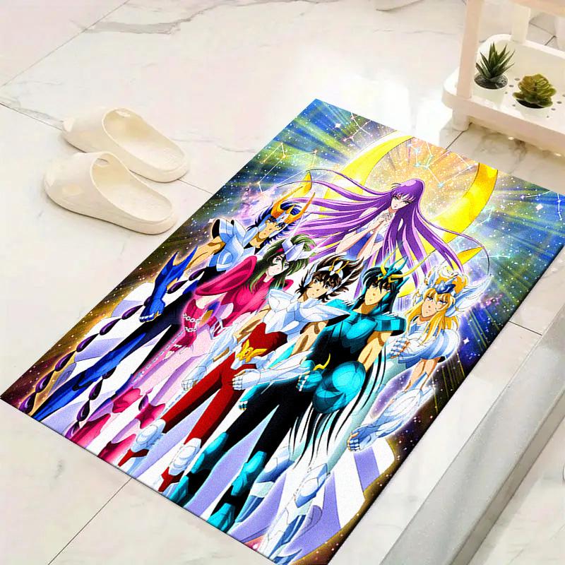 Saint Seiya Carpet Rug for Living Room Bedroom Home Sofa Decoration,Kids play Non-slip Floor Mat