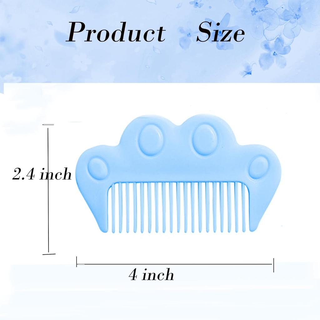 Mini Hair Comb,4 Inch Small Cute Hair Comb For Women Girls Toddlers,2 Pieces Small Travel Pocket Hair Combs Detangling Comb Portable Purse Comb for