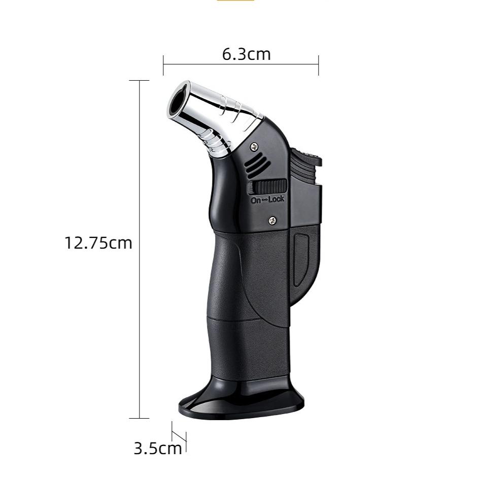 Windproof Straight Forward Multifunctional Lighter Moxibustion Cigar Spray Gun Portable Large Capacity Cigarette Accessory