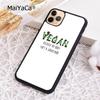 MaiYaCa Vegan Food Vegetarians VEGGIE Quotes Phone Case For iPhone 17 Air 16 15 plus 11 12 13 14 pro max  coque