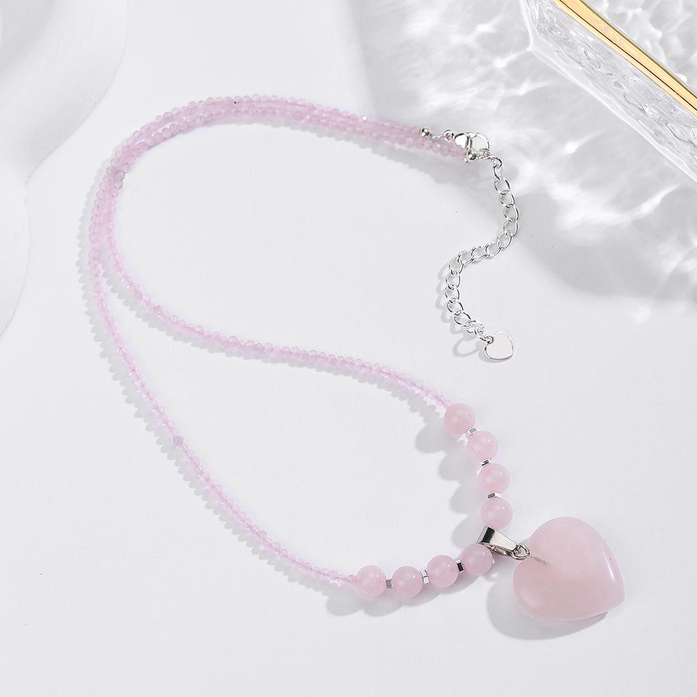 Böhmische Natürliche Amethyst Kristall Perlen Schlüsselbeinkette