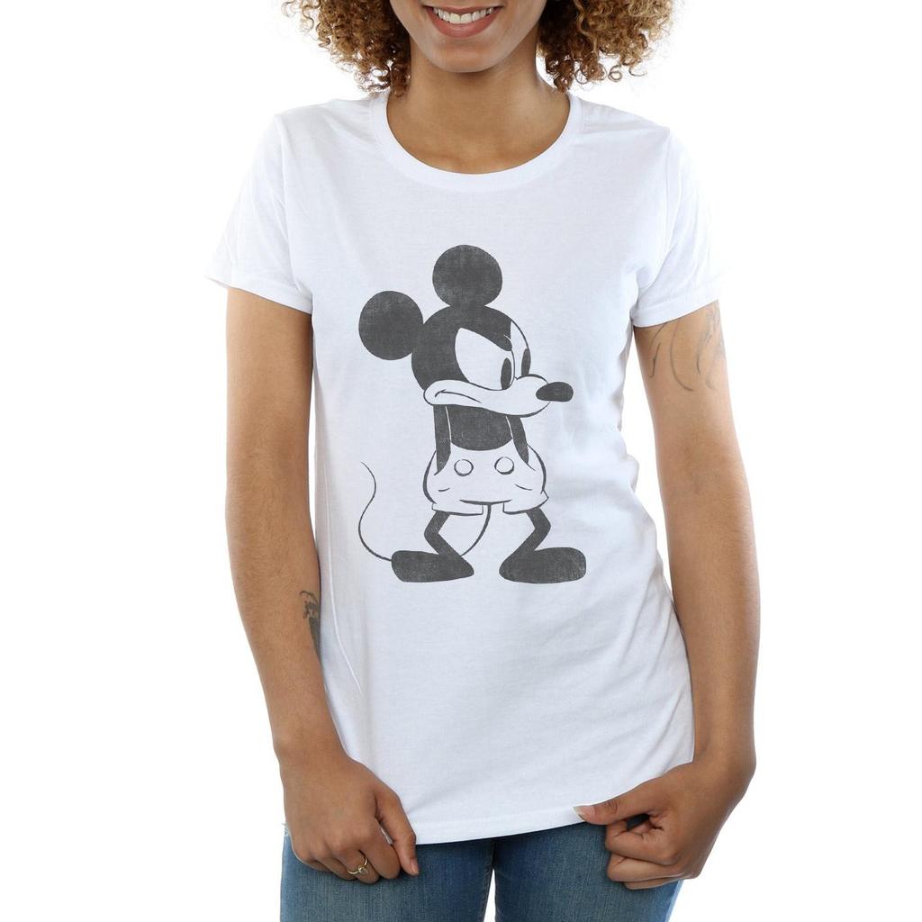 Disney Dámské/Dámské tričko Mickey Mouse Angry Cotton
