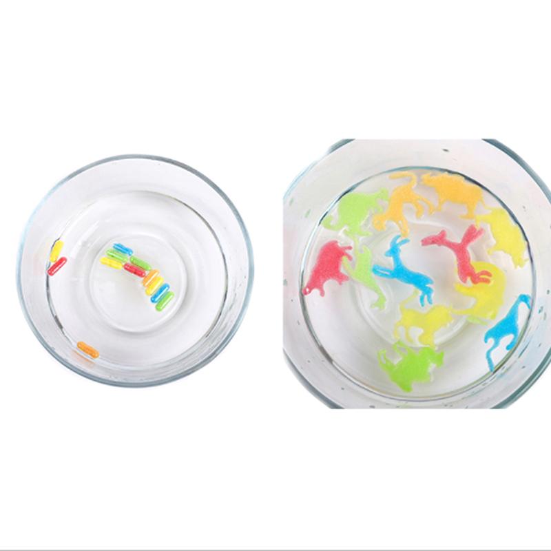 12Pcs/Set Cartoon Dinosaur Toys Bath Toy Grow Capsule 1 Set  Magic Soft