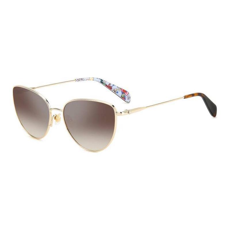 Kate Spade Graphic Design Metal Cat Eye Sunglasses Women s Gold HAILEY-G-S-J5GF5NQ