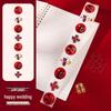 Mini Double Happiness Wedding Stickers - Self-Adhesive Red Seals for Envelopes and Egg Decorations