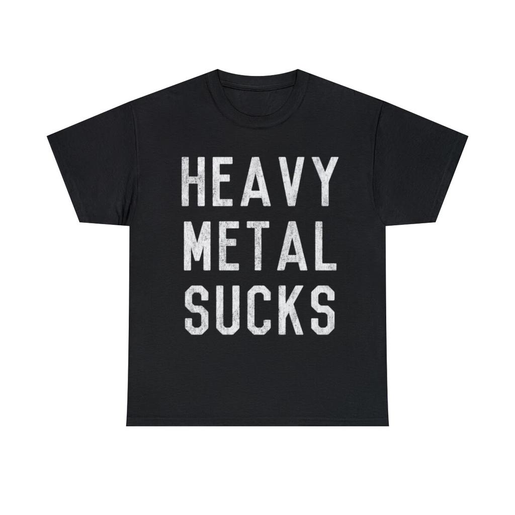 Retro Heavy Metal Sucks Graphic Tee Shirt, S-5XL