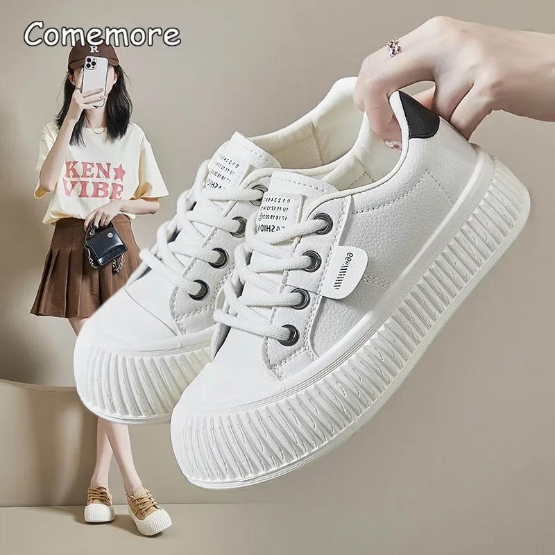 Fashion Comemore Women Fashion Casual Solid Color Sneakers Female Shoe Ladies 2025 Autumn New Designer Sports Shoes Zapatillas De Mujer