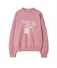 THE SATURDAY EVENING POST Cat Gift Graphic Sweat Shirt Pink