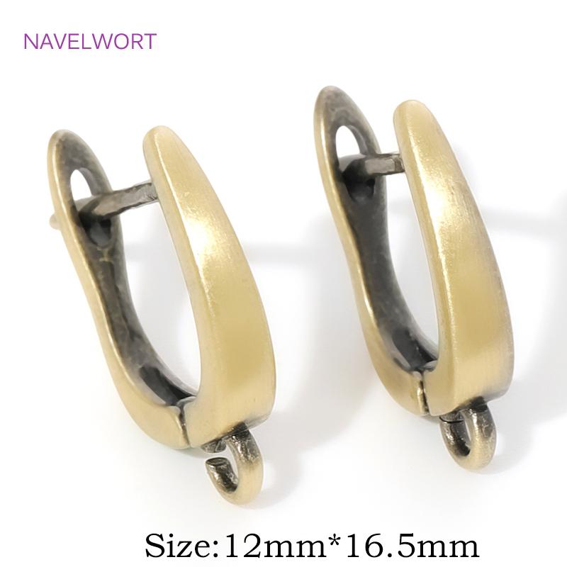 Fasteners For Earring Antique Bronze Shvenzy Earwires Brass Earring Hooks Earring Fixtures For DIY Earrings Making Accessories