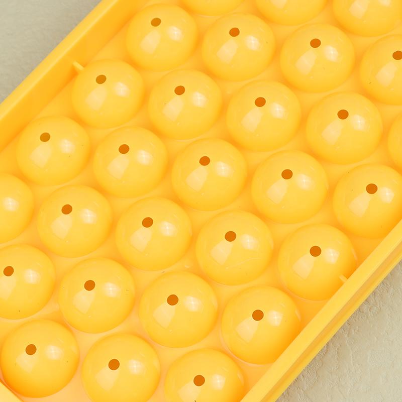 33 Hole Round Ice Cube Tray Plastic Style Ice Mold Refrigerator Spherical Diy Moulds Ice Ball Maker Kitchen Tools