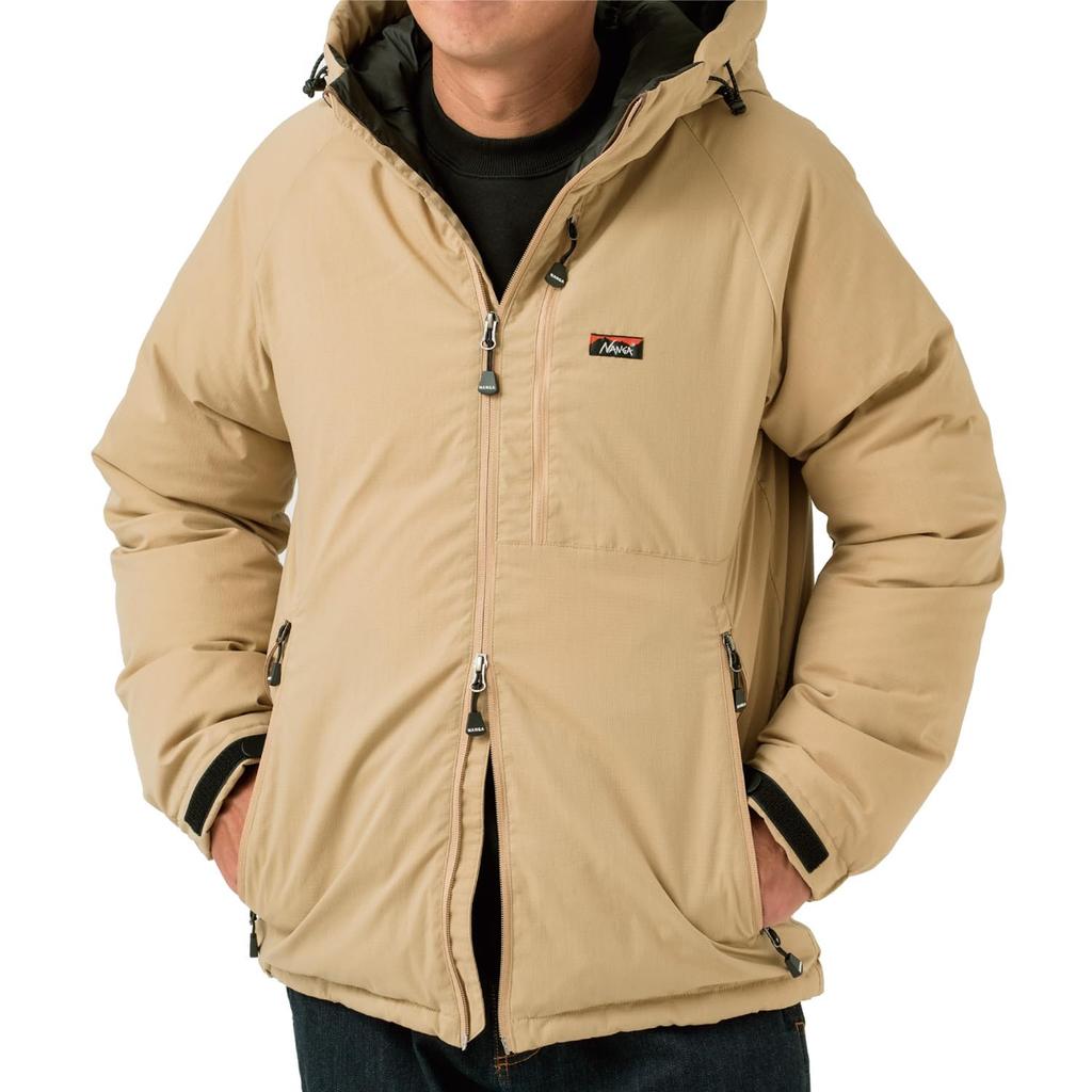 NANGA Special Order Bonfire Ripped Down Jacket (L, BEIGE)