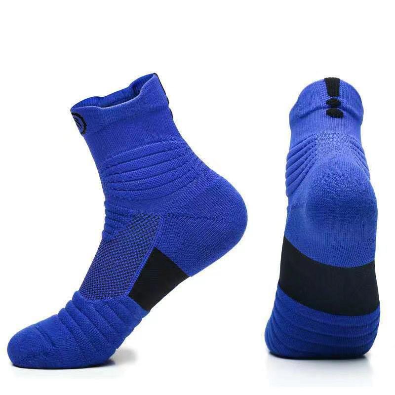 Calcetines de Baloncesto Elite para Hombre de Media Caña - Parte Inferior de Rizo Extra Grueso para Correr y Deportes