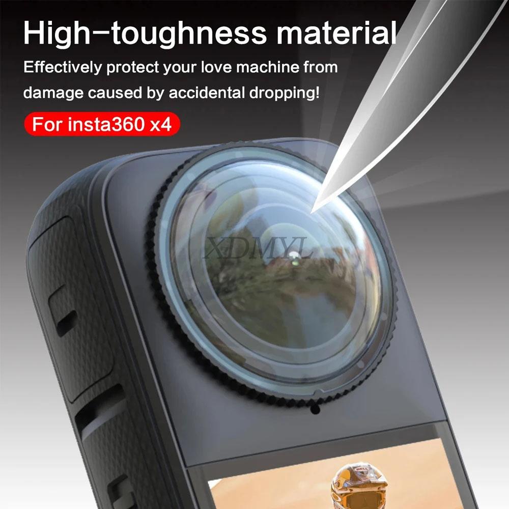 Rotating High-strength PC Lens Protective Mirror Anti-Scratch Protector Cover For Insta360 X4 Sports Camera Accessories