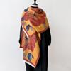 Girl Style Mori Contrasting Colors Double-Sided Imitation Cashmere Scarf Winter High-End Warm Shawl