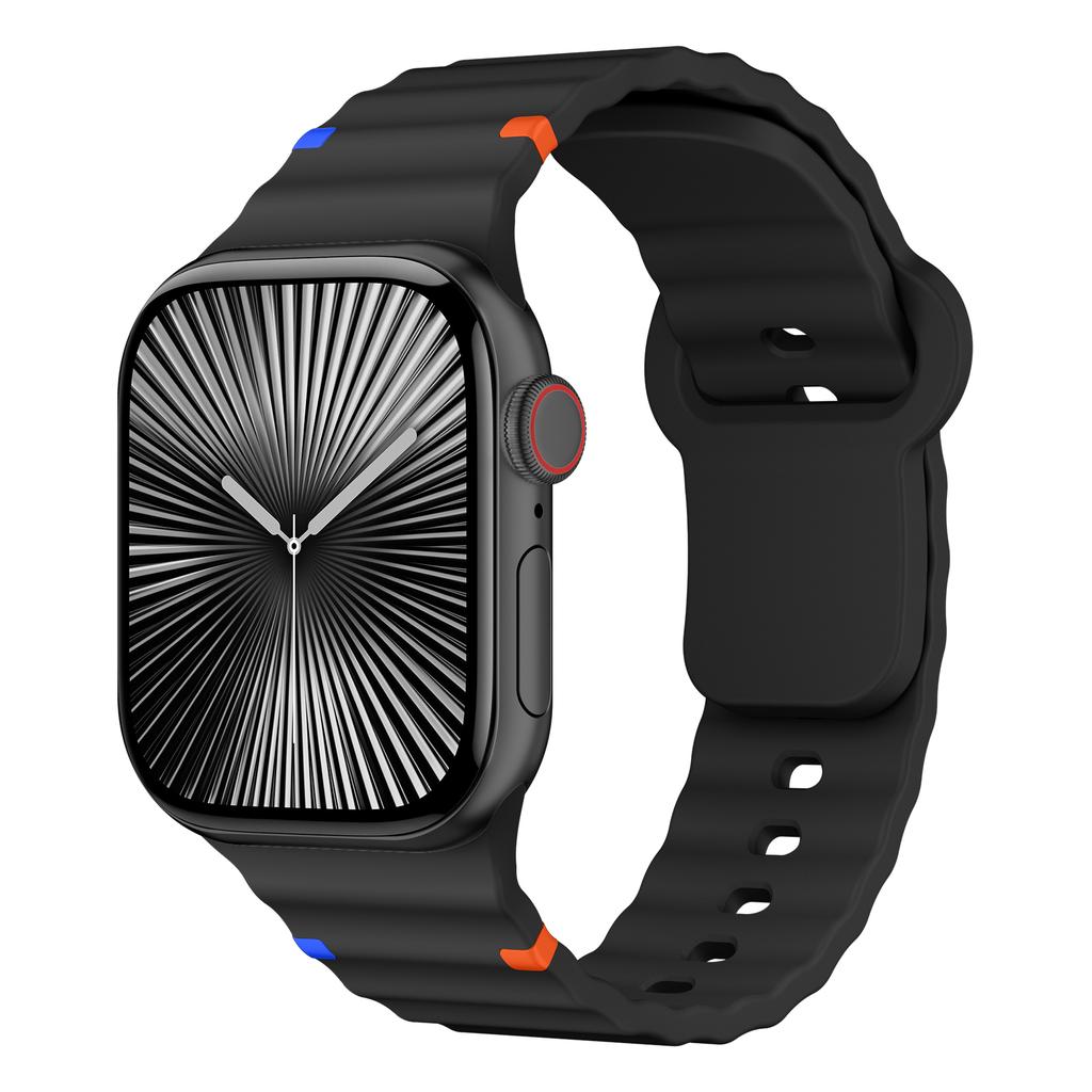 Silicone Straps for Apple Watch Band 44mm 40mm 49mm 45mm 46mm 42mm 38mm 41mm Correa Sport Bracelet iWatch Series 10 SE 9 Ultra 2