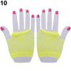 Lady Elastic Dance Costume Dance Party Fingerless Fishnet Mesh Hollow Gloves