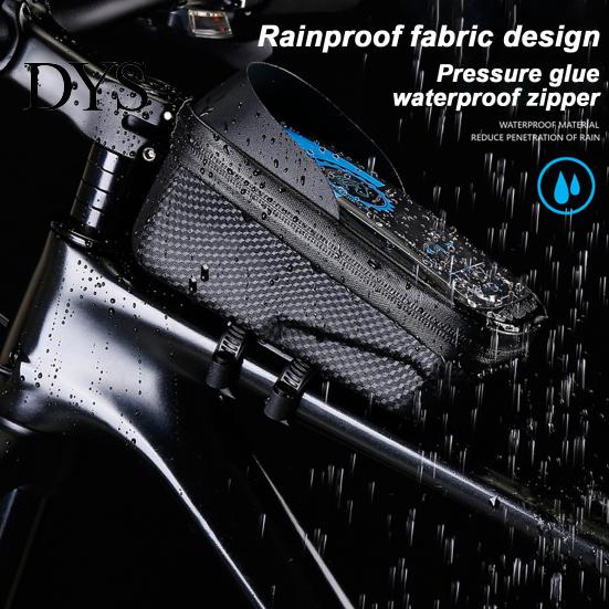 Waterproof Bike Pouch Phone Bag EVA Hard Shell Touchscreen Lightweight Cycling Bicycle Road Mountain Top Tube Front Frame Cellphone