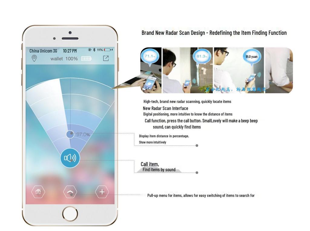 Two-Way Bluetooth Locator: Anti-Lost Alarm for Wallet, Keys, Phone, & Car Keychain.