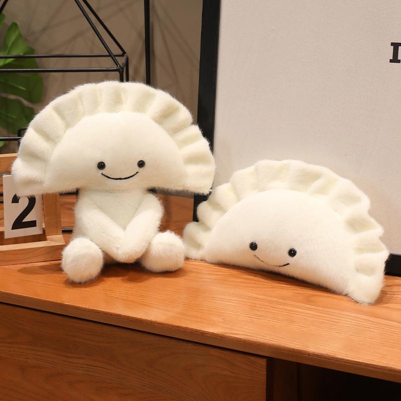 Cute Polish Dumplings Plush Toy Delicious Food Pillow Bedhead Sofa Bedroom Pillow Cushion Dormitory Bed Backrest Gift For Friend