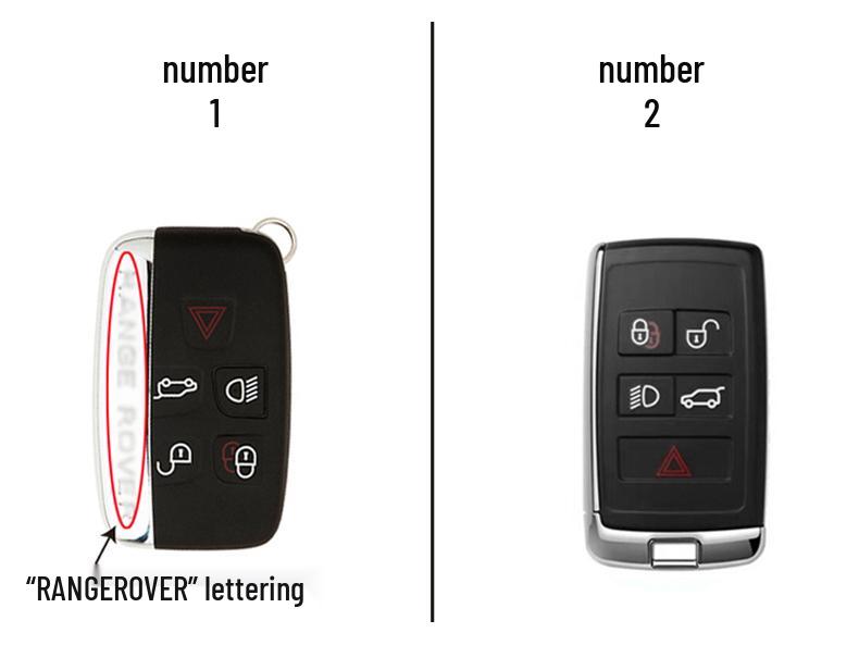 Land Rover Key Case: Fits New Range Rover Sport, Evoque, Discovery 5, Velar, Freelander, and Jaguar Key Fob Shell Cover