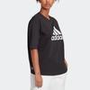 Adidas Future Icons Badge Of Tee Logo Print Round Neck Short Sleeve T-Shirt Women Tops Black HK0504
