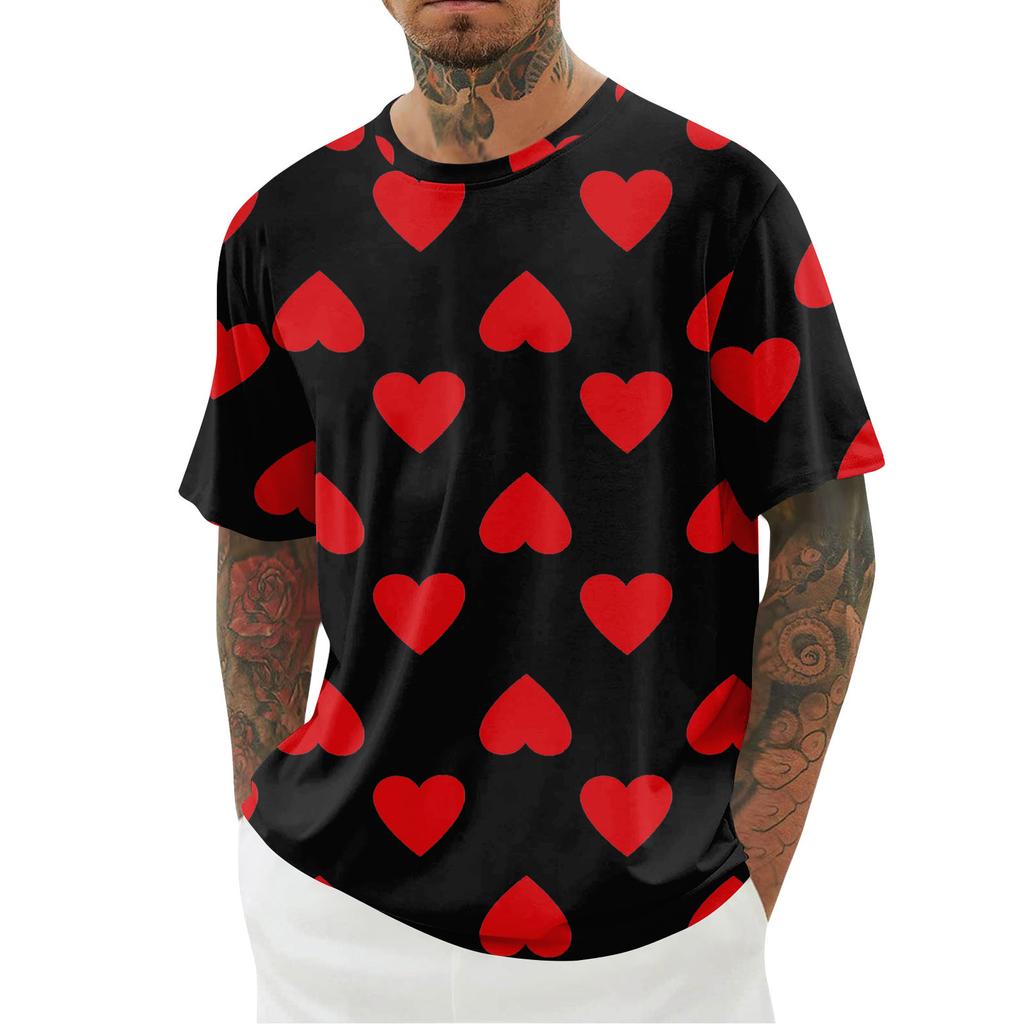 Men's T-shirt, Loose Casual Short Sleeved Top, Men's Short Sleeved Top