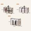 Large Capacity Storage Bag Clothes Blankets Closet Organizer Moving Tote Bag Zipper Durable Handbag Luggage Pack