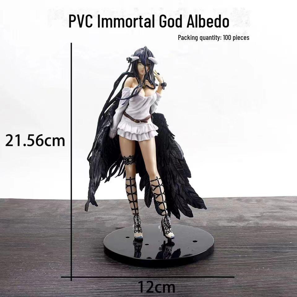 

Большая фигурка короля нежити Альбедо: Анимированная модель и декоративный орнамент Solid PVC